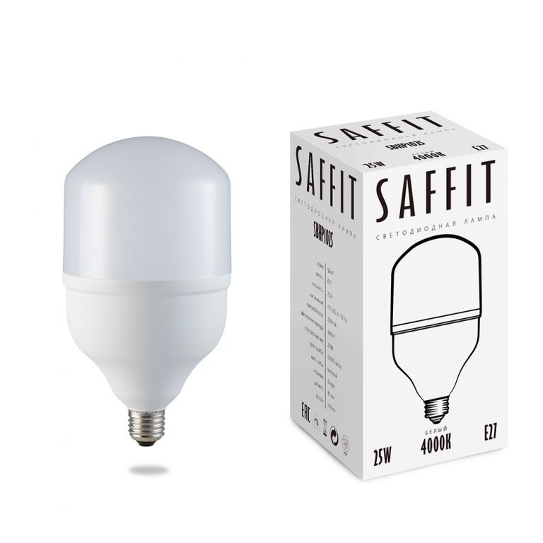 Лампа светодиодная LED 50вт Е27/Е40 белый Saffit