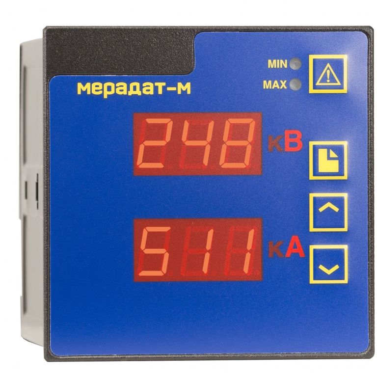 Мерадат-М1ВА1 электронный регистратор силы тока и напряжения однофазный