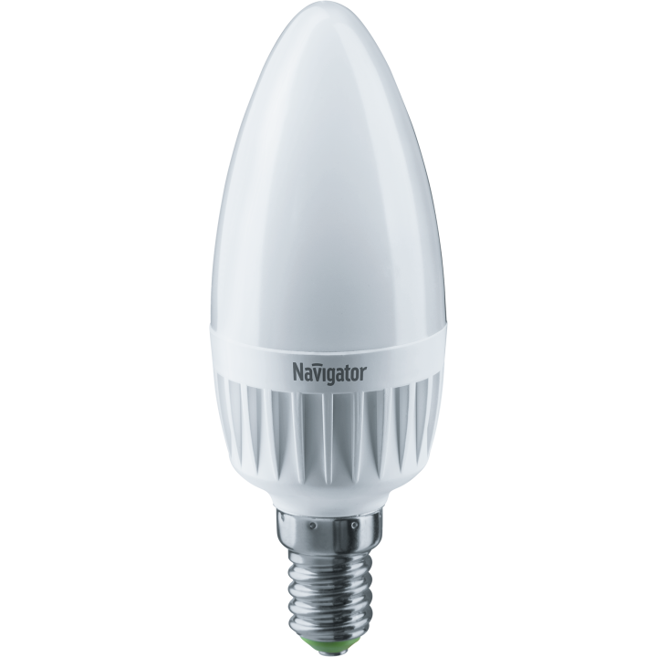 Лампа светодиодная LED 7вт Е14 димм белый матовая свеча Navigator