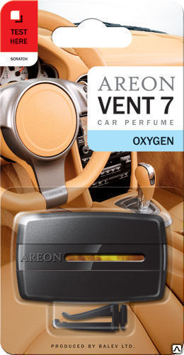 Ароматизатор Ареон на дефлектор VENT 7 "кислород" OXYGEN (AREON)