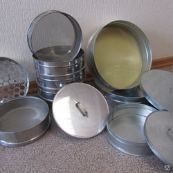 Комплект сит для мокрого просеивания песка (№ 0,05; 0,315 мм; поддон ...