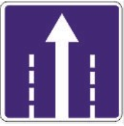 Дорожный знак 5.15.2 "Направления движения по полосе"
