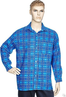 Рубашка (сорочка) мужская фланелевая с длинным рукавом 